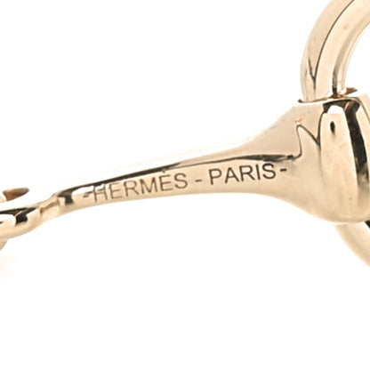 Hermes Permabrass Mors Scarf Ring Gold 3 of 5