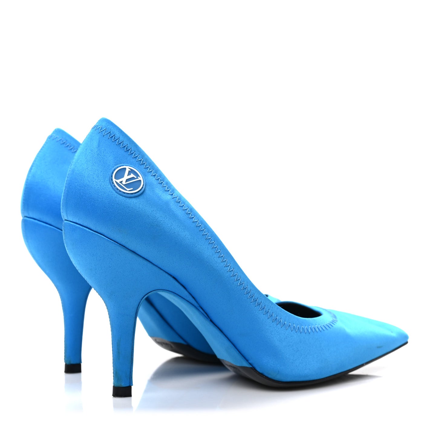 Satin Archlight Pumps 37.5 Blue