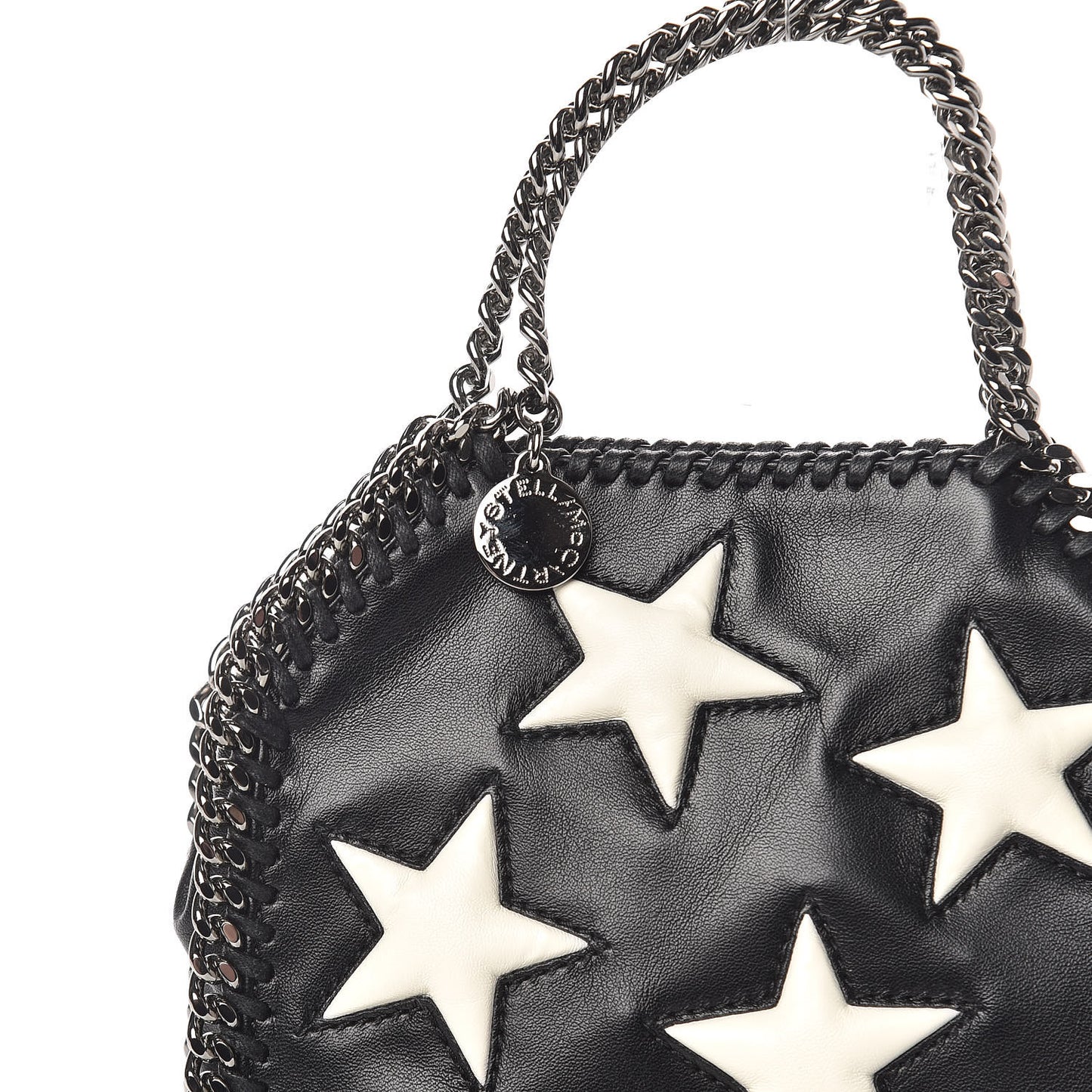 Alter Nappa Embossed Tiny Star Falabella Tote Black