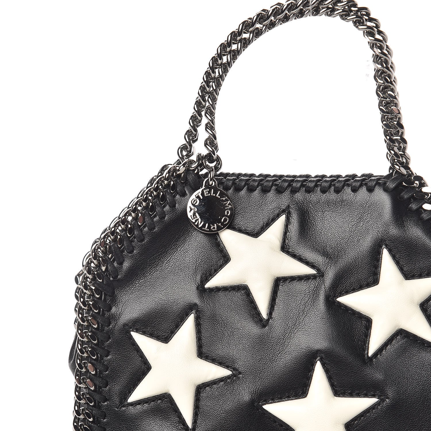 Stella McCartney Alter Nappa Embossed Tiny Star Falabella Tote Black 9 of 9