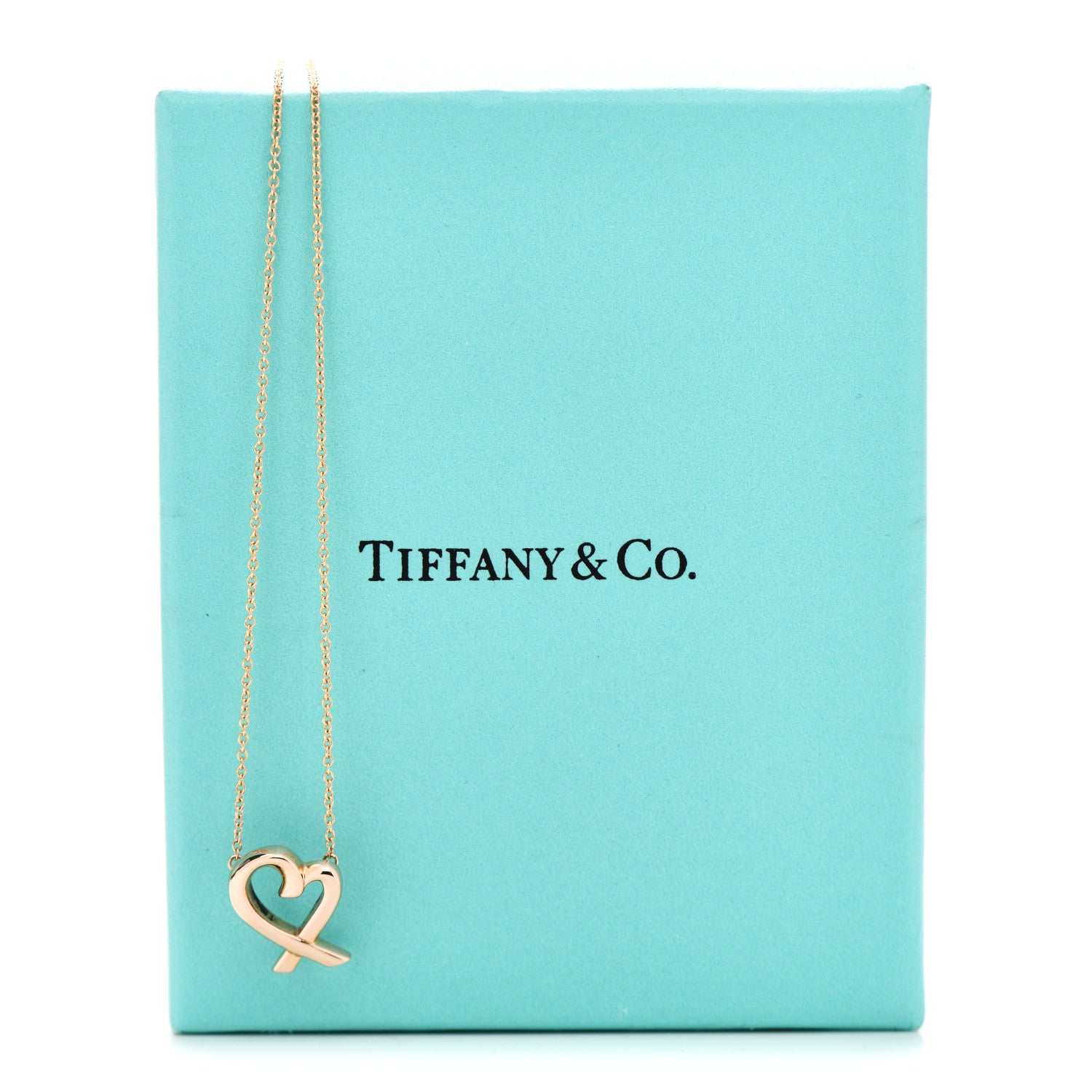 Tiffany 18K Rose Gold Small Paloma Picasso Loving Heart Pendant Necklace 7 of 7