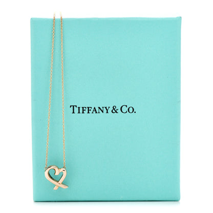 Tiffany 18K Rose Gold Small Paloma Picasso Loving Heart Pendant Necklace 7 of 7