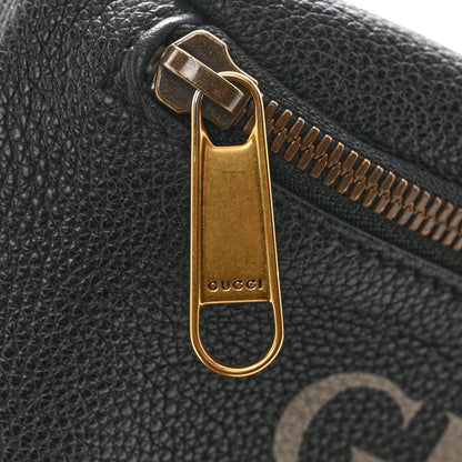 Gucci Grained Calfskin Logo Belt Bag Black 11 of 12