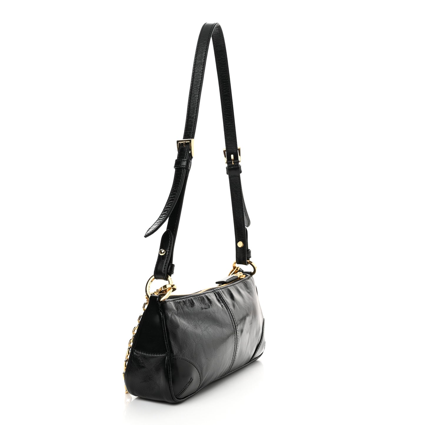 Soft Lux Calfskin Medium Re-Edition 2002 Shoulder Bag Black