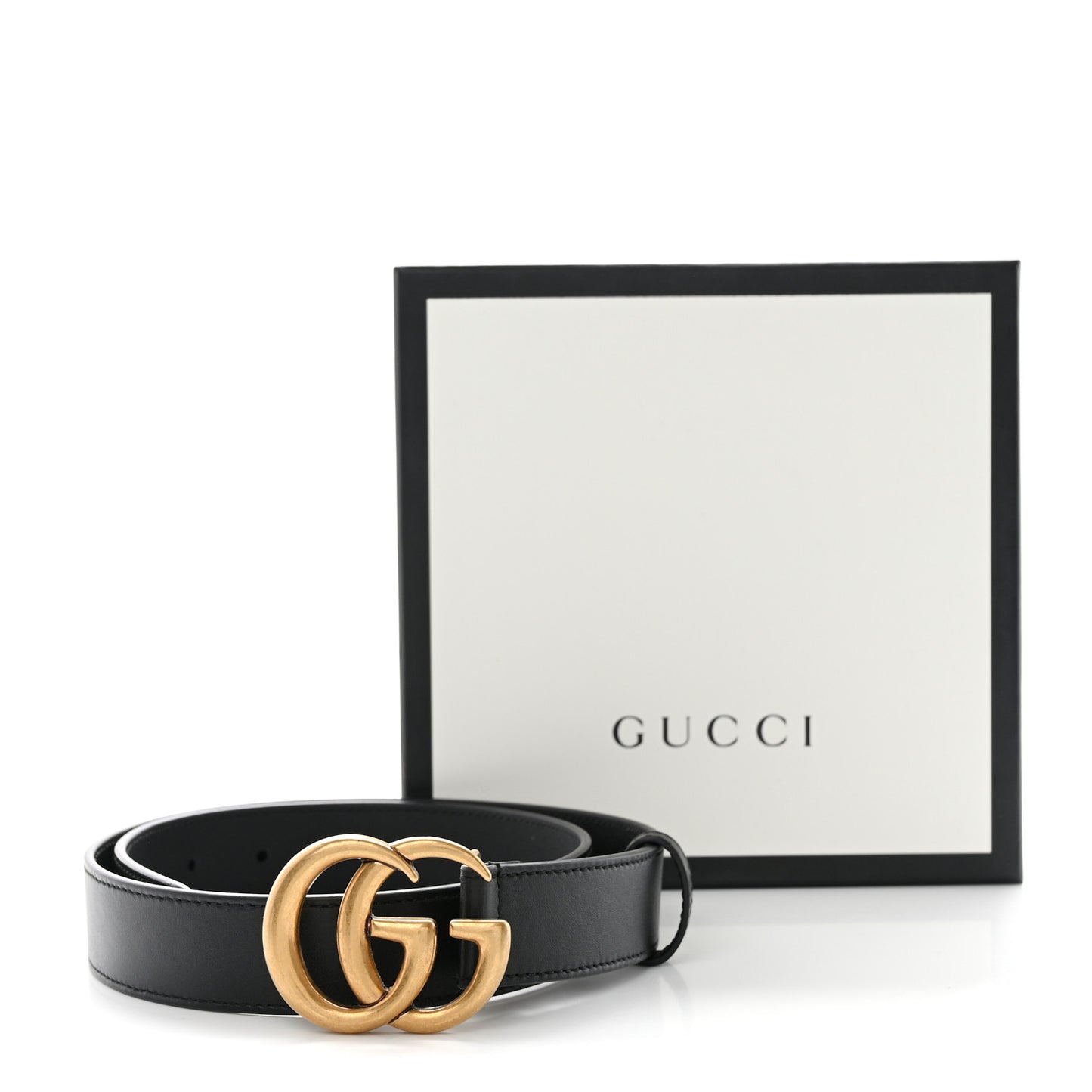 Calfskin Double G 40mm Belt 75 30 Black