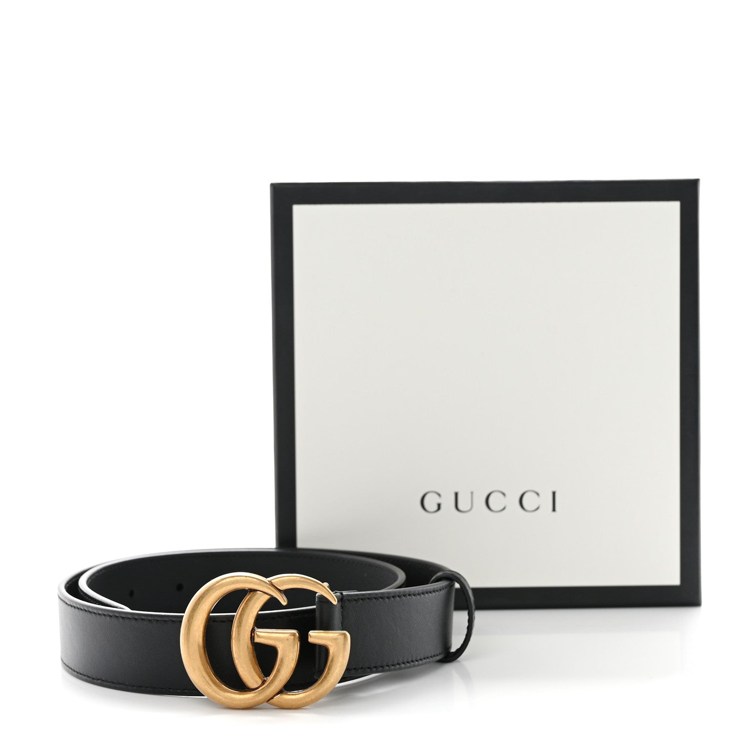 Gucci Calfskin Double G 40mm Belt 75 30 Black 6 of 6