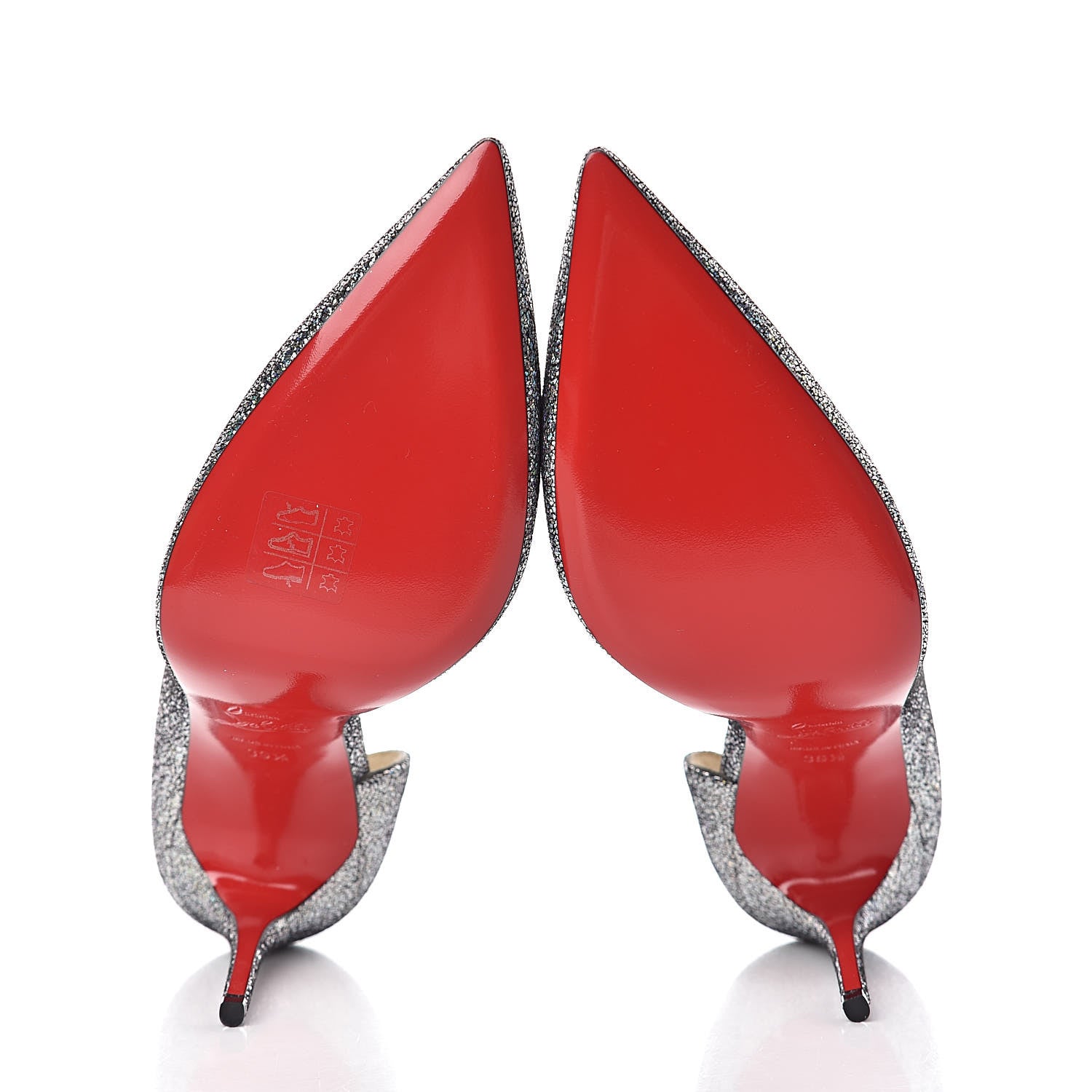 Christian Louboutin Nappa Mica Iriza 100 Pumps 39.5 Silver 5 of 10