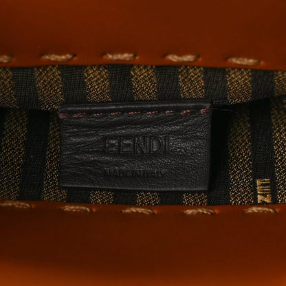 Fendi Vitello King Plexiglass Logo Embossed Mini Fendi Sunshine Shopper Tote Cuoio 6 of 12