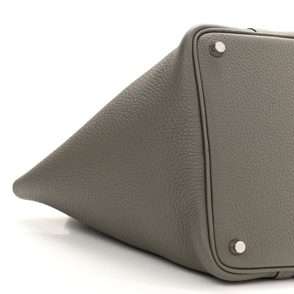 Hermes Taurillon Clemence Picotin Lock 18 PM Gris Meyer 9 of 10