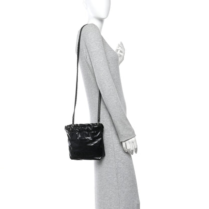 Chanel Shiny Calfskin Quilted Mini Chanel 22 So Black 2 of 10