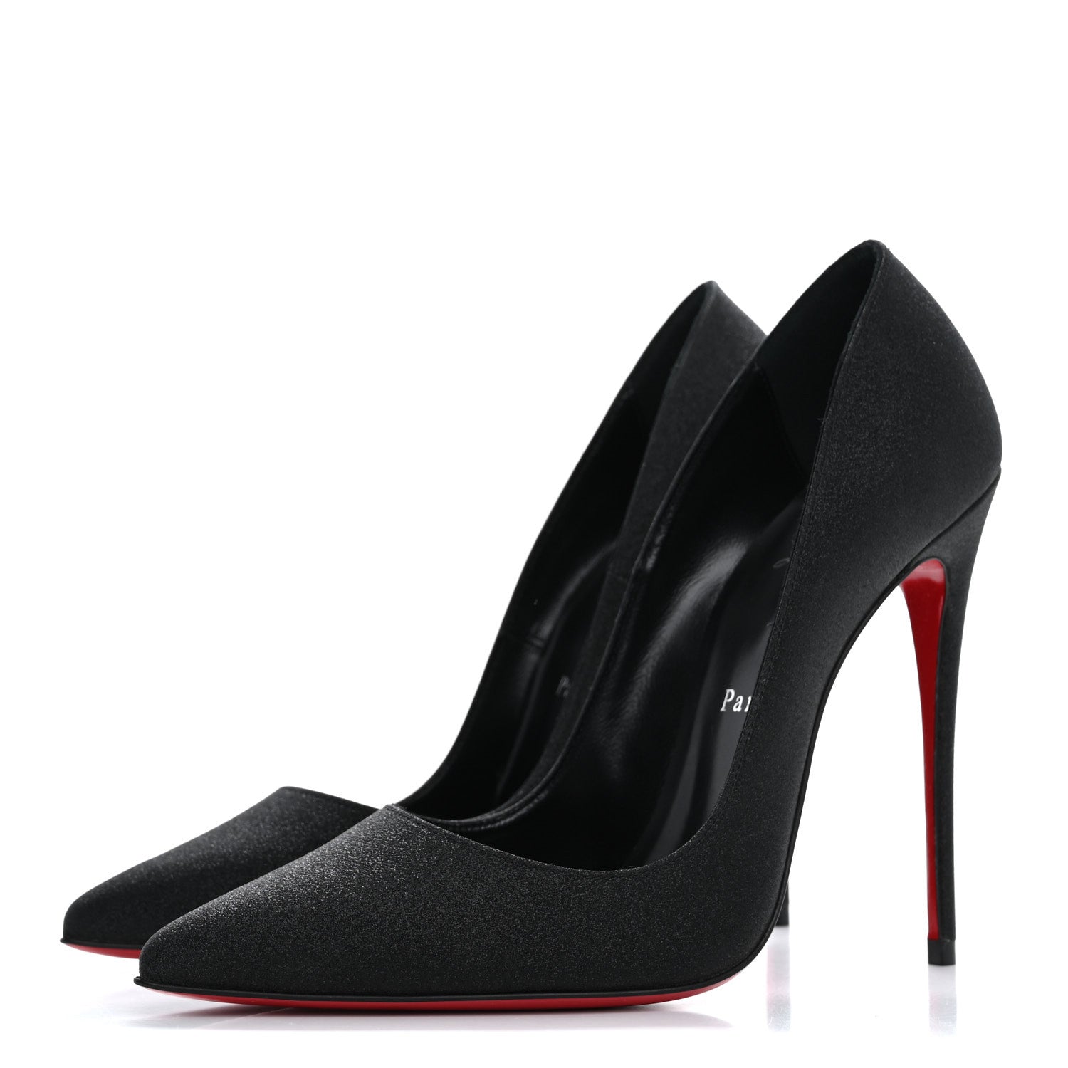 Christian Louboutin Glitter So Kate 120 Pumps 38 Black 4 of 8