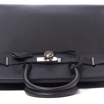 Hermes Togo Verso Birkin 35 Black Bleu Agate 8 of 31