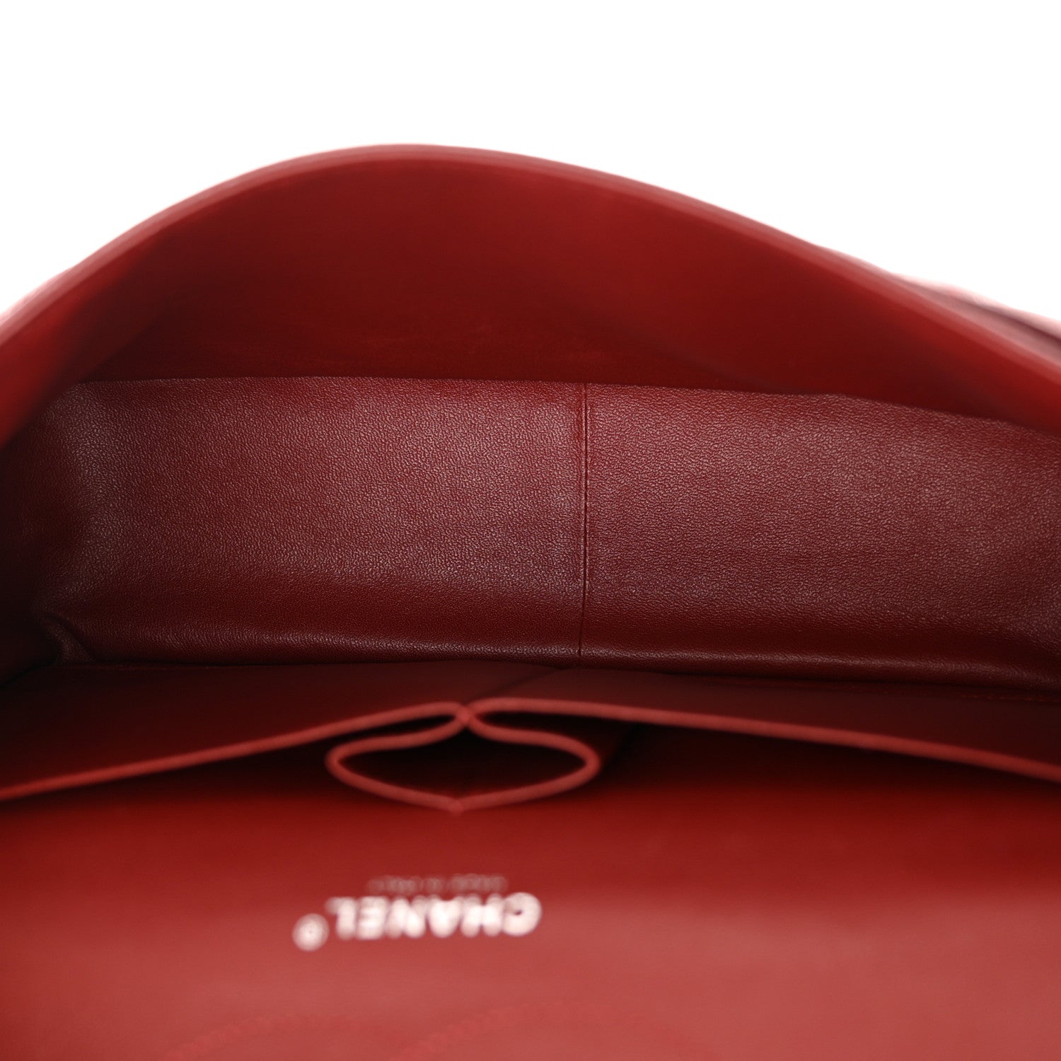 Chanel Caviar Quilted Jumbo Double Flap Dark Red 5 of 10