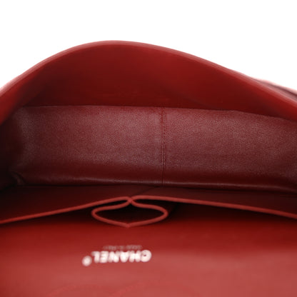 Chanel Caviar Quilted Jumbo Double Flap Dark Red 5 of 10