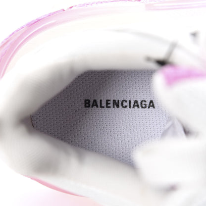 Balenciaga Fabric Mesh Clear Sole Womens Triple S Sneakers 40 White Pink 7 of 8