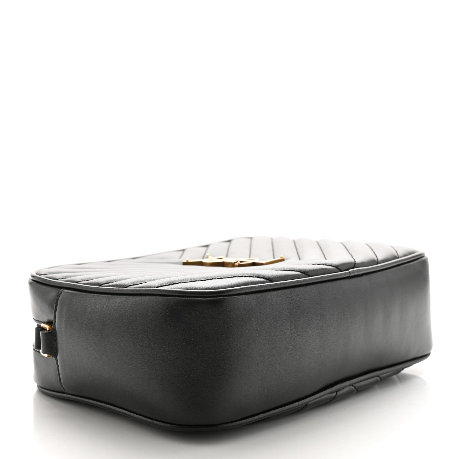 Saint Laurent Calfskin Matelasse Monogram Lou Camera Bag Black 4 of 11