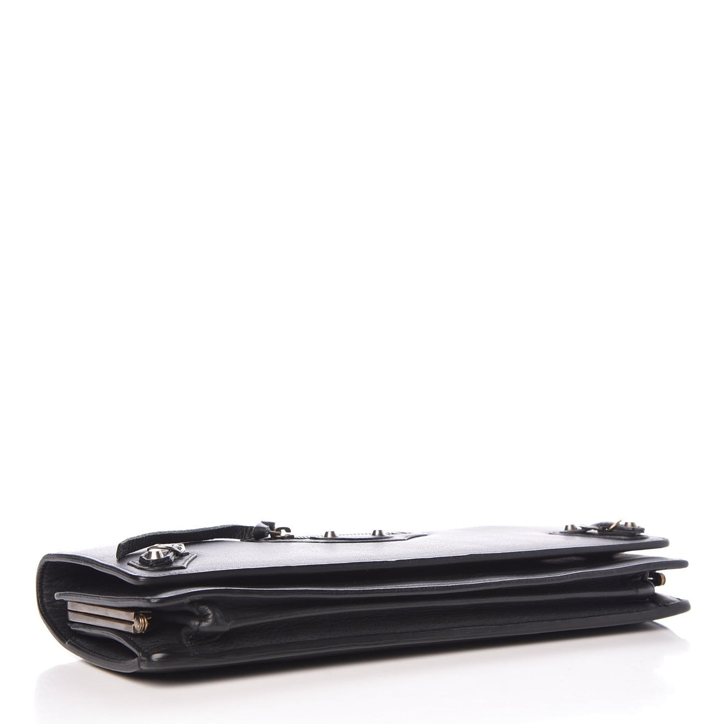 Calfskin Classic Hardware City Long Clutch Black