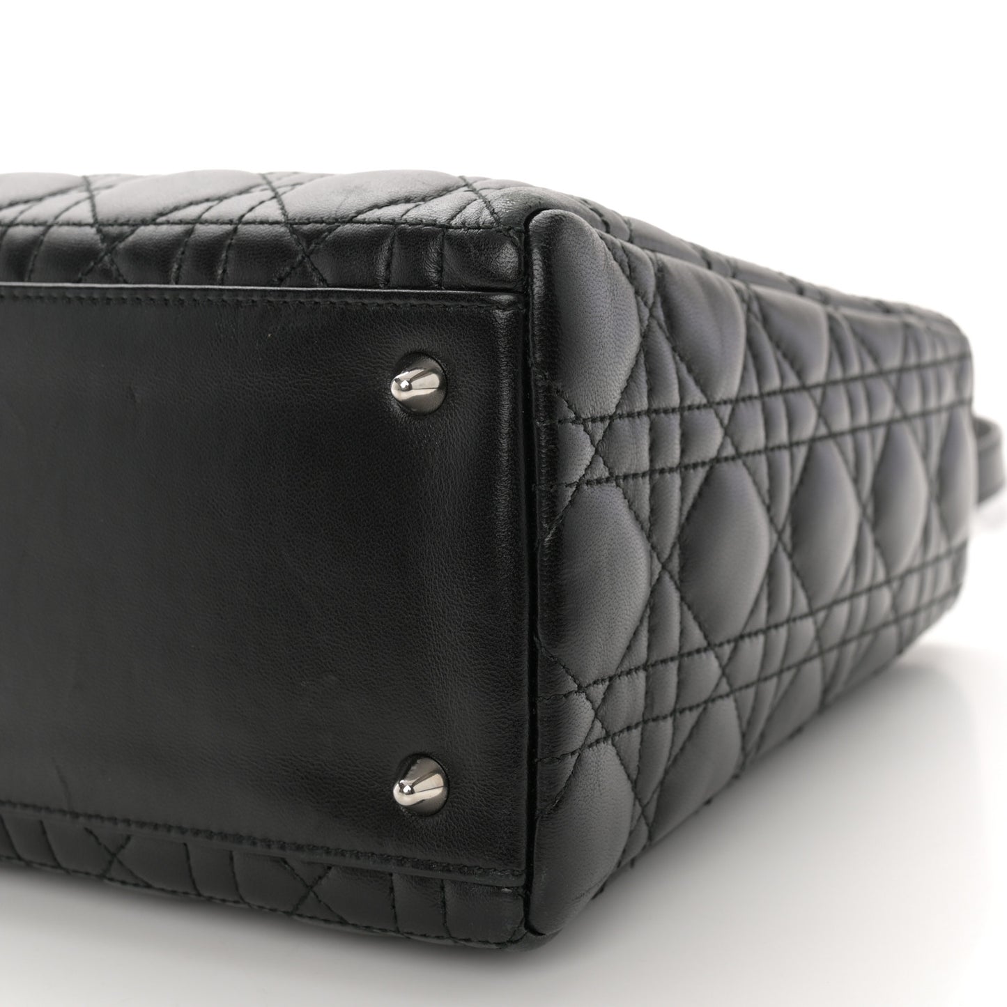 Lambskin Cannage Medium Lady Dior Black
