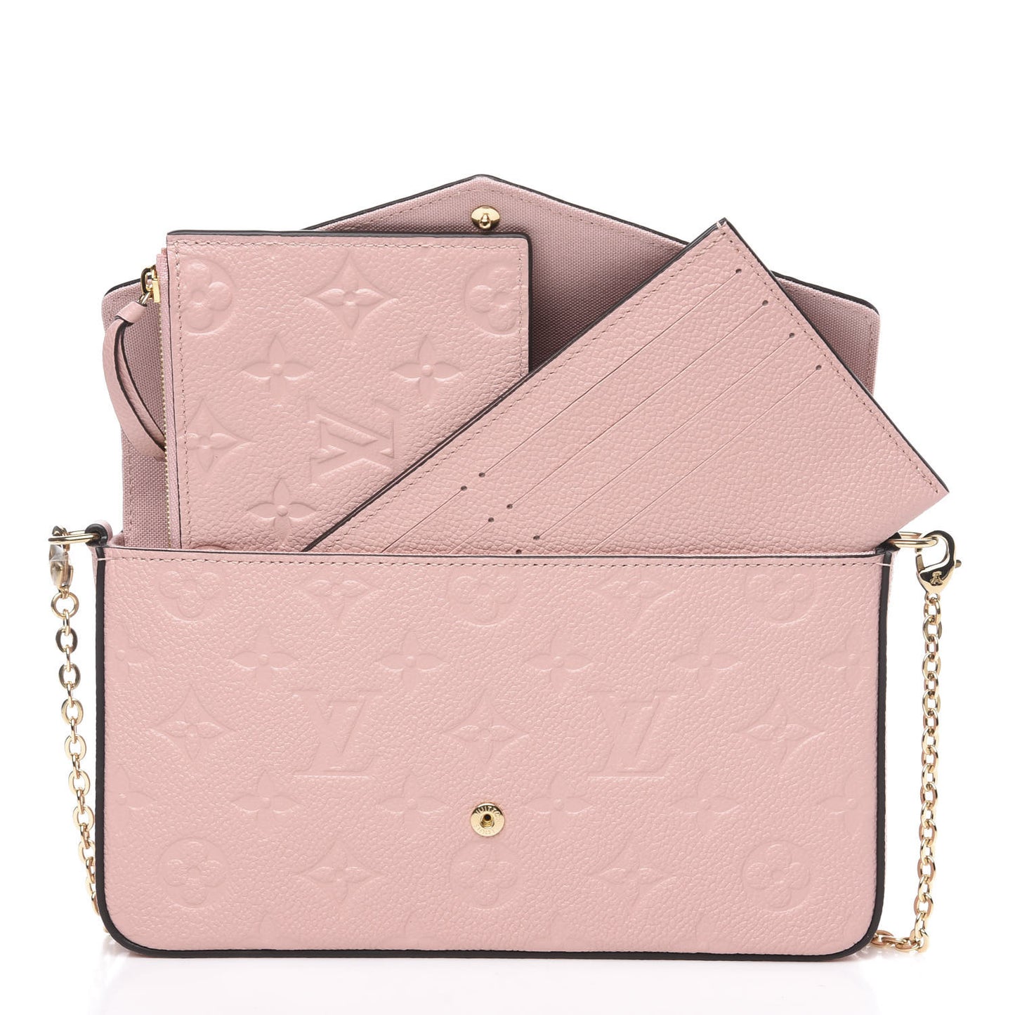 Empreinte Pochette Felicie Chain Wallet Rose Poudre