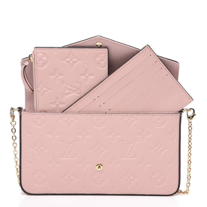 Louis Vuitton Empreinte Pochette Felicie Chain Wallet Rose Poudre 8 of 11