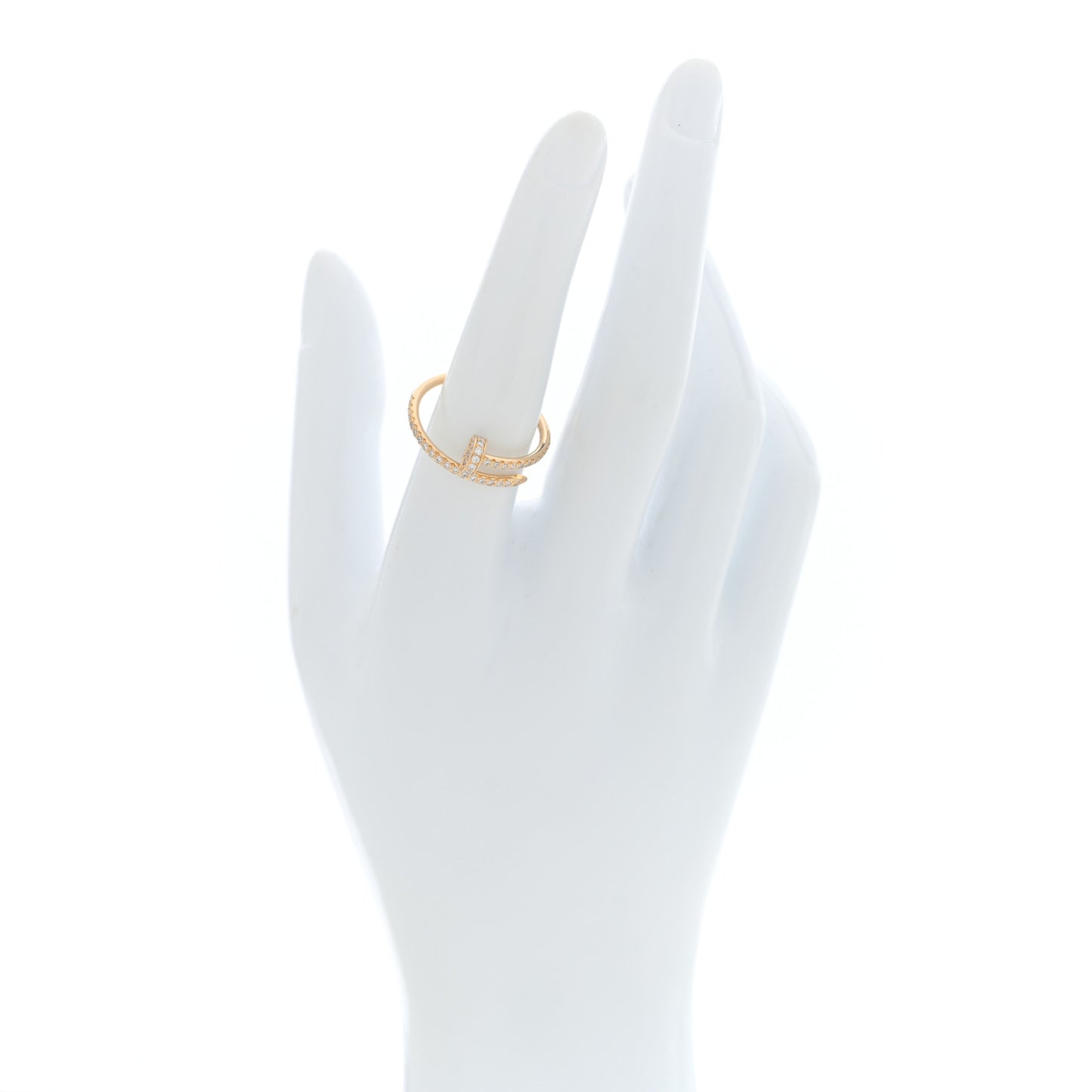 18K Yellow Gold Diamond Juste Un Clou Paved Ring 56 7.5
