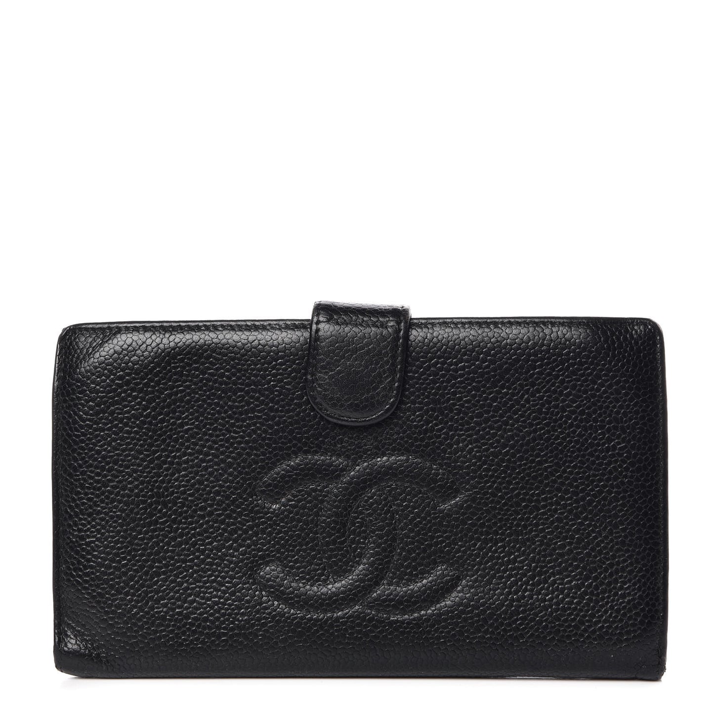 Caviar Timeless CC French Wallet Black