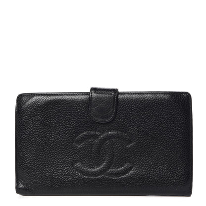 Chanel Caviar Timeless CC French Wallet Black 1 of 11