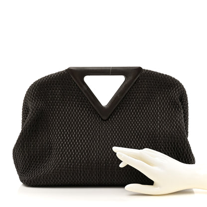 Bottega Veneta Lambskin Knit Medium The Point Triangle Bag Fondant 2 of 11