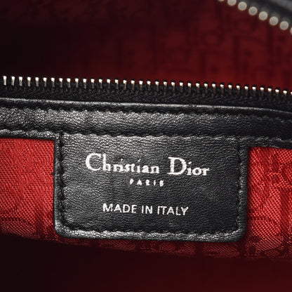 Christian Dior Lambskin Cannage Large Lady Dior Black 6 of 12