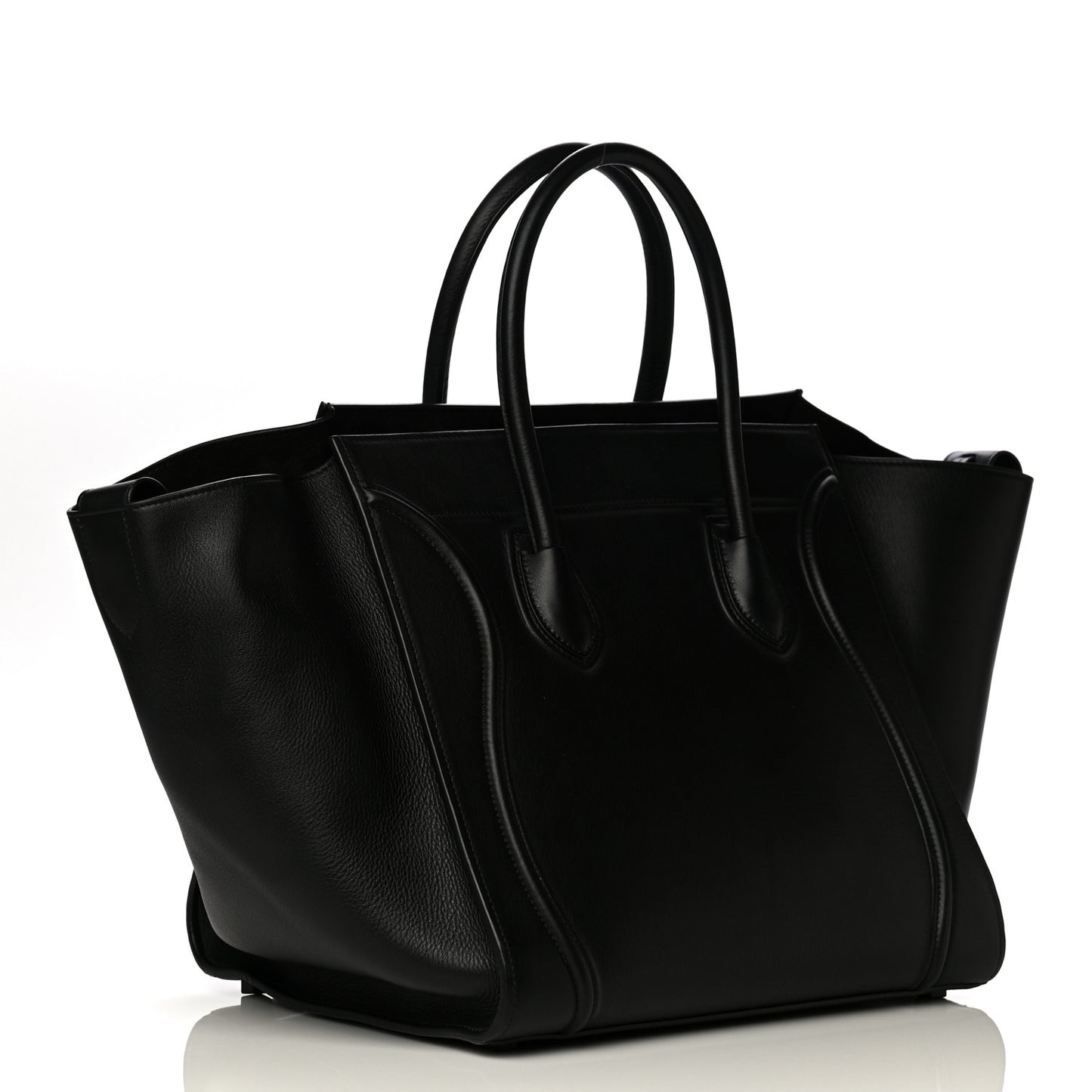 Supple Calfskin Medium Phantom Luggage Black