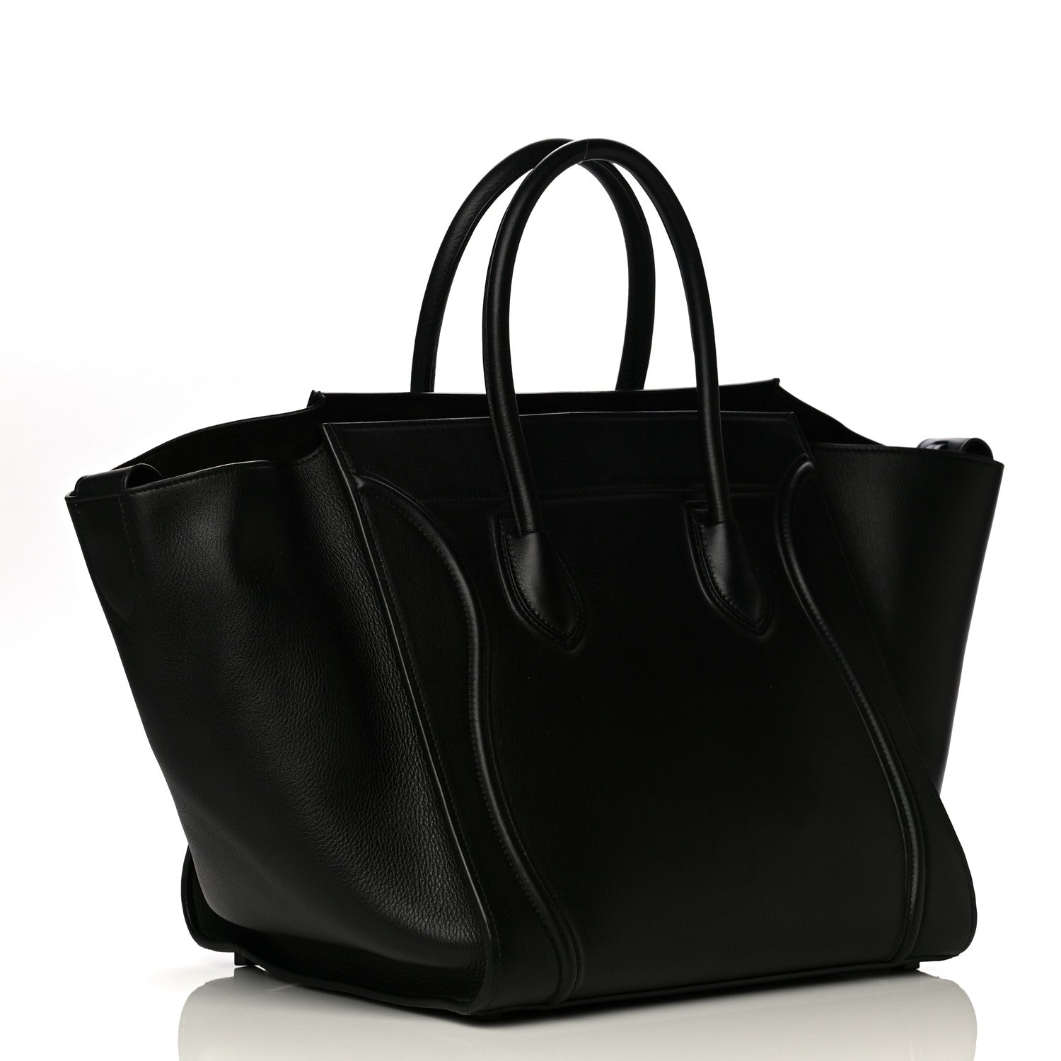 Celine Supple Calfskin Medium Phantom Luggage Black 3 of 21