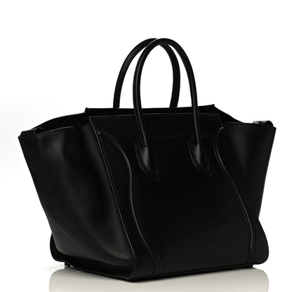 Celine Supple Calfskin Medium Phantom Luggage Black 3 of 21