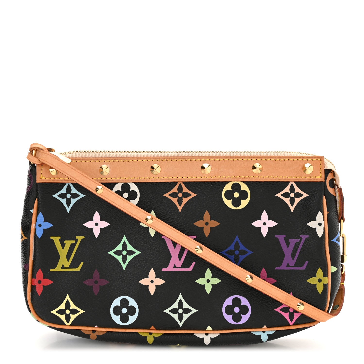 Louis Vuitton Monogram Multicolor Pochette Accessories Black 1 of 10