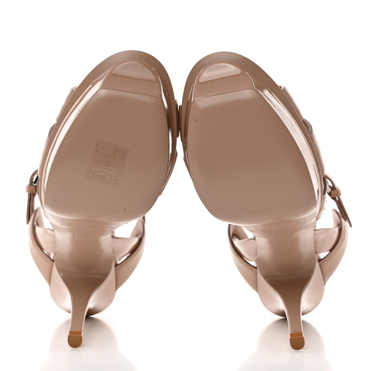 Patent Tribute 75 Platform Sandals 36.5 Nude