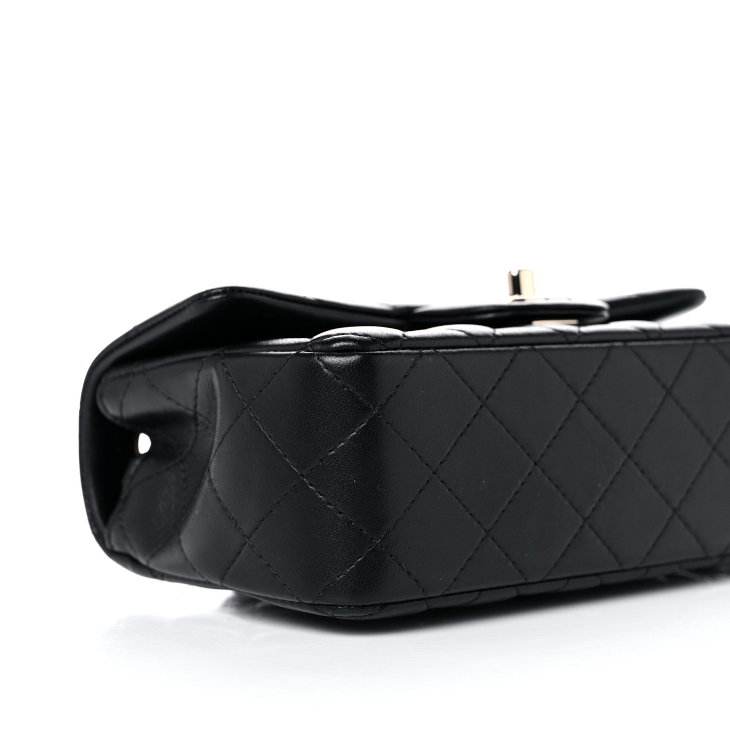 Chanel Lambskin Quilted Mini Rectangular Flap Black 8 of 10