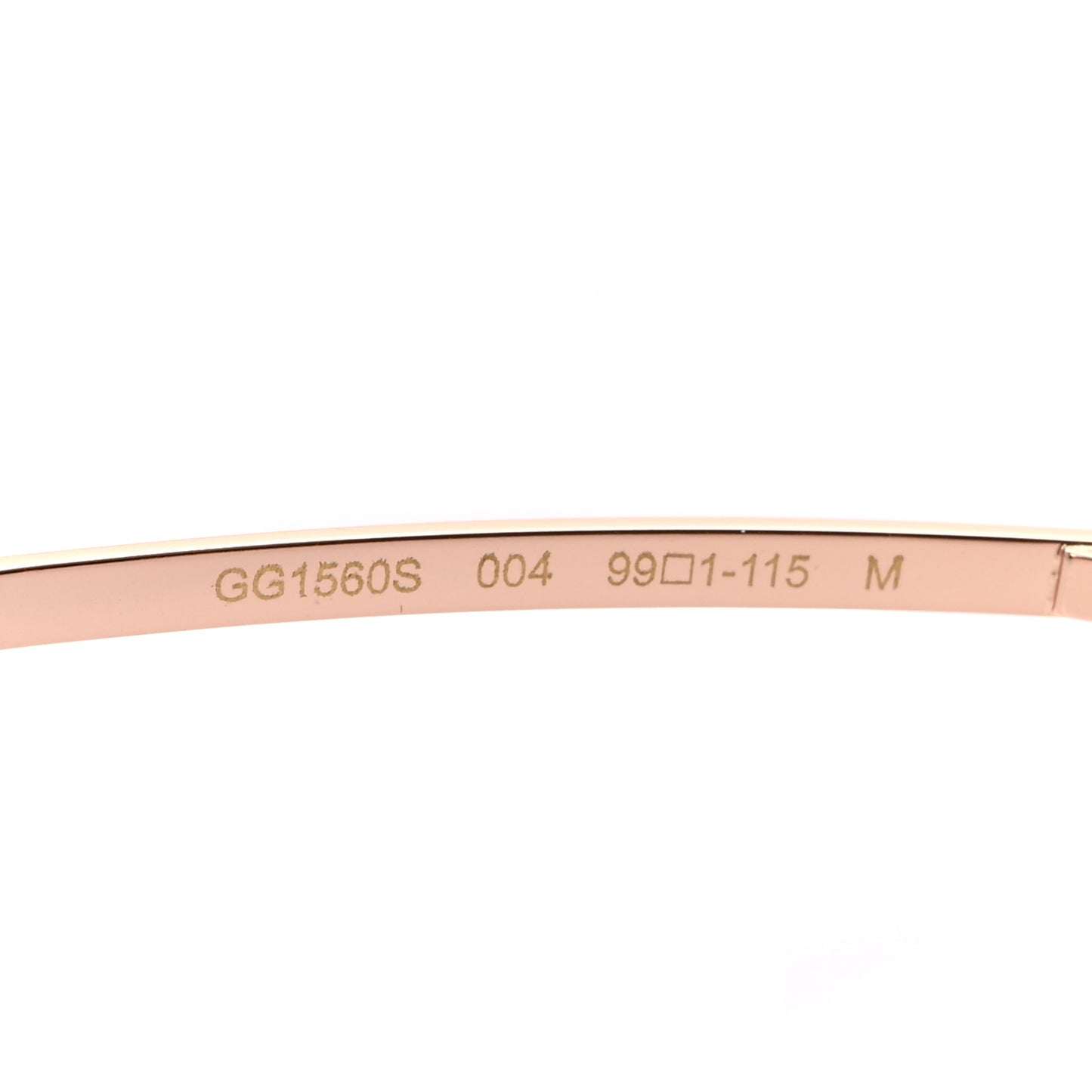 Metal Mask Shaped Frame Sunglasses GG1560S Pink