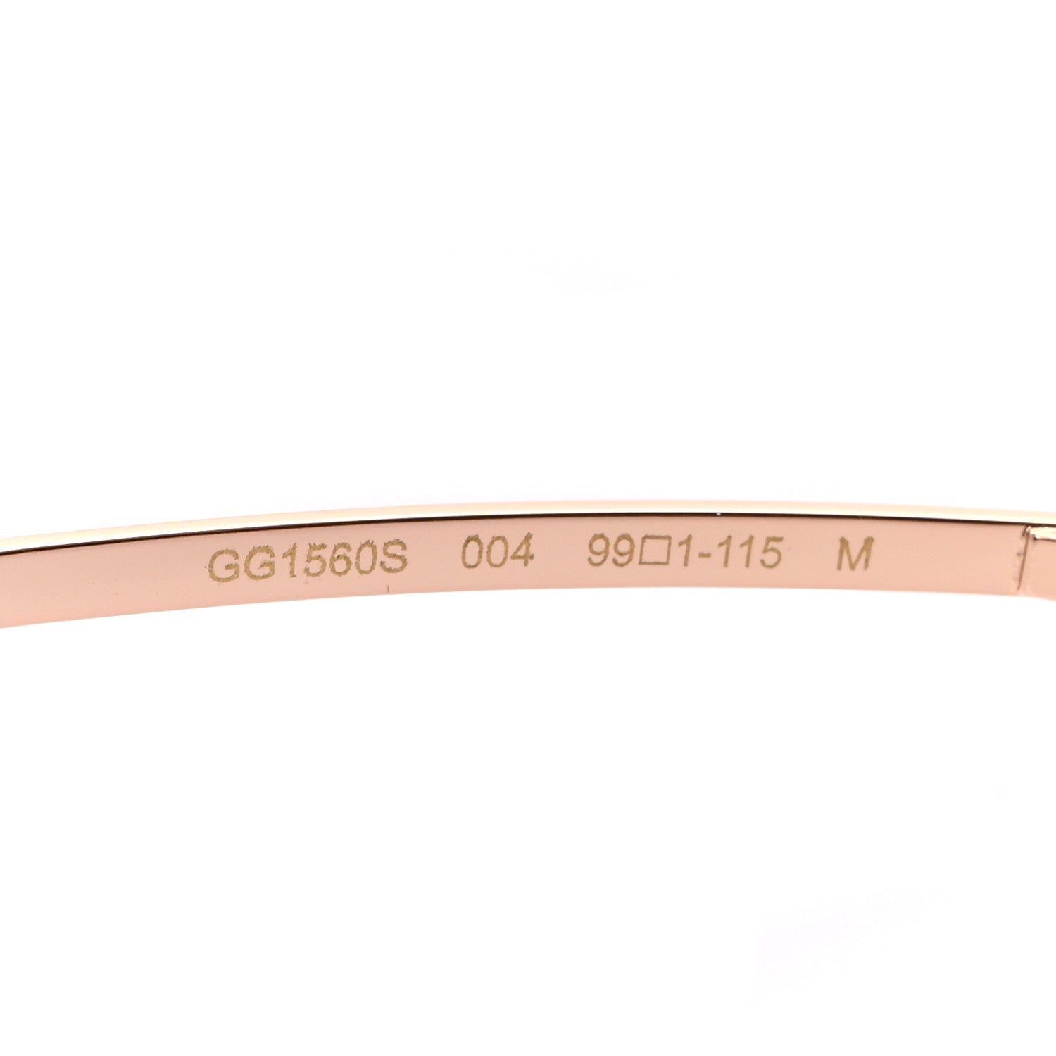 Gucci Metal Mask Shaped Frame Sunglasses GG1560S Pink 6 of 8