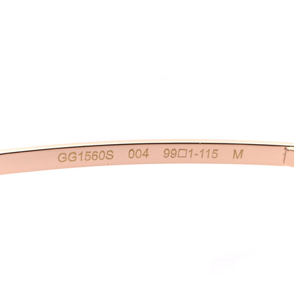 Gucci Metal Mask Shaped Frame Sunglasses GG1560S Pink 6 of 8
