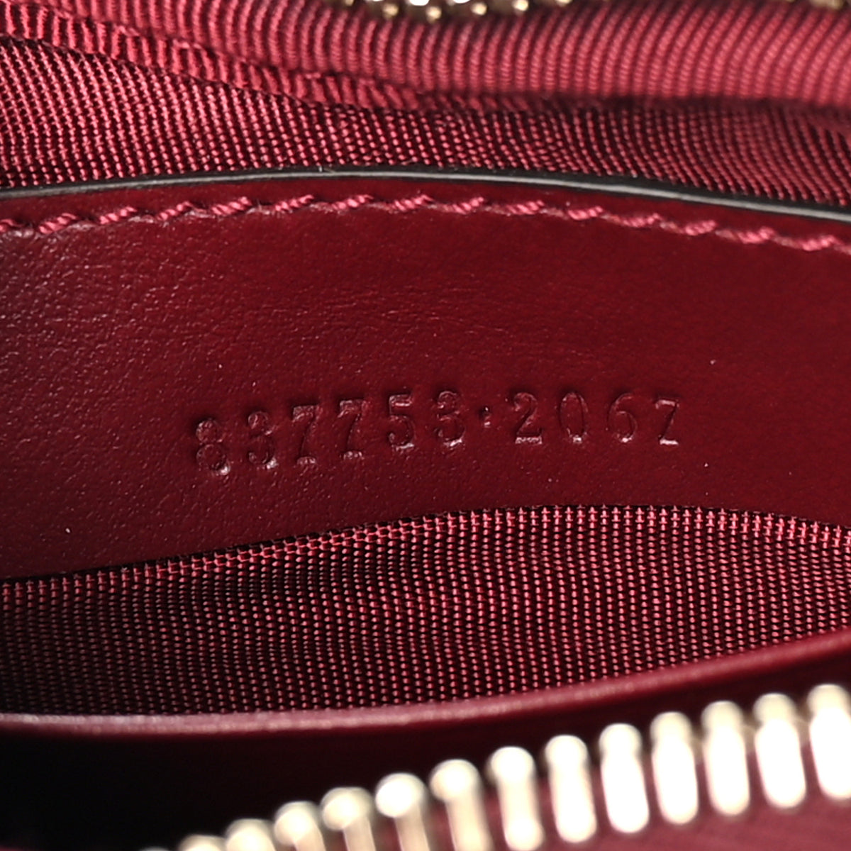 Calfskin Matelasse Diagonal Mini Interlocking G Heart Shoulder Bag Rosso Ancora