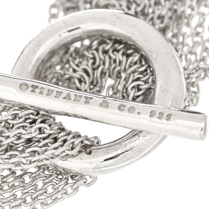 Tiffany Sterling Silver Open Heart Multi Strand Bracelet 3 of 3