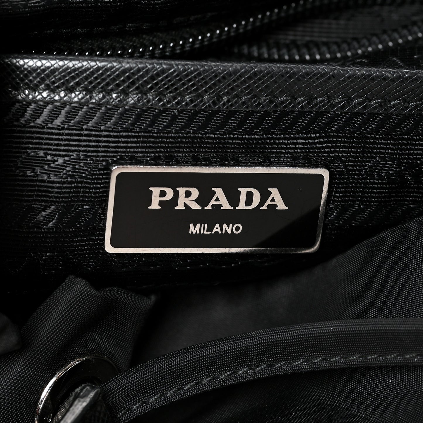 Tessuto Nylon Vela Small Backpack Black