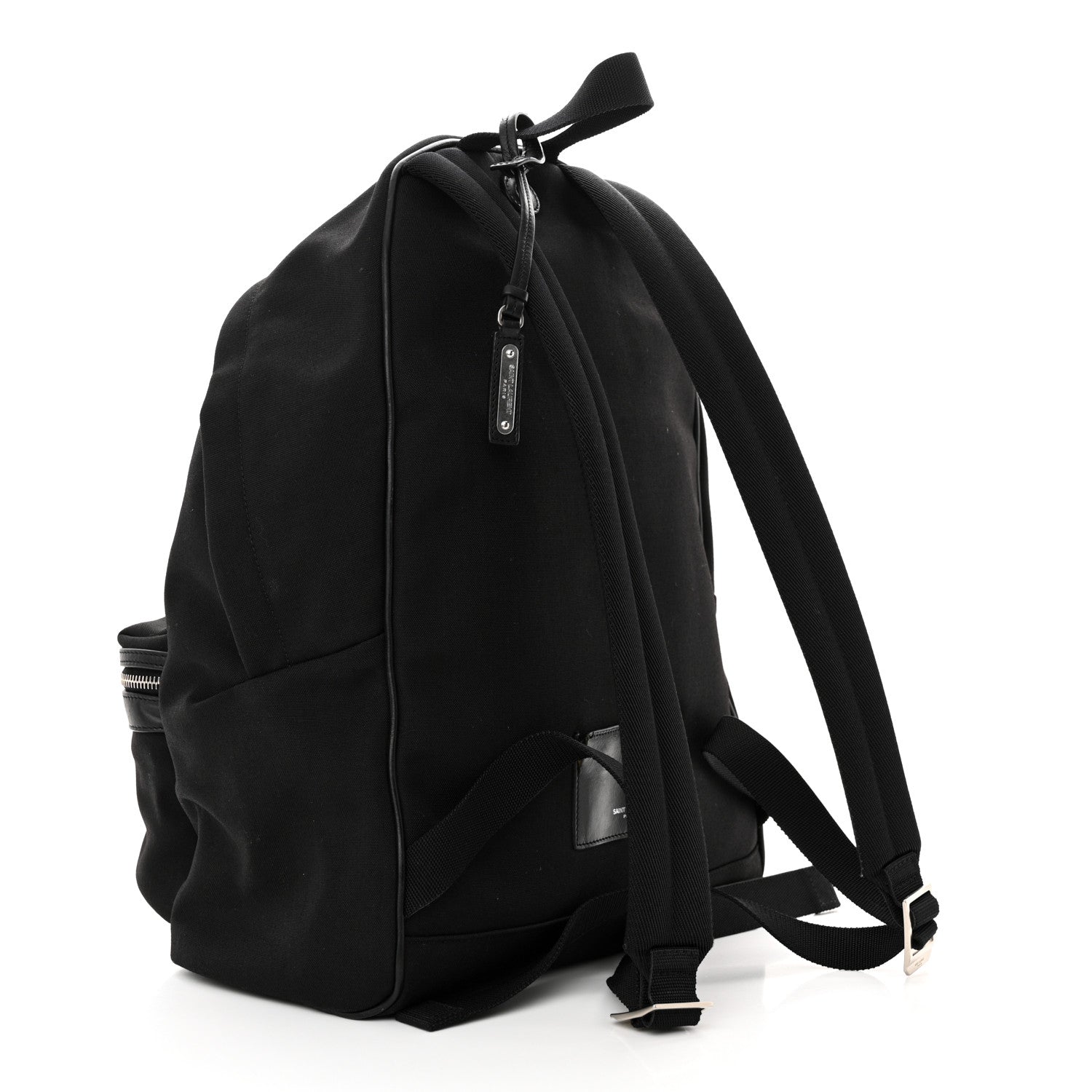Saint Laurent Canvas City Backpack Black 3 of 10