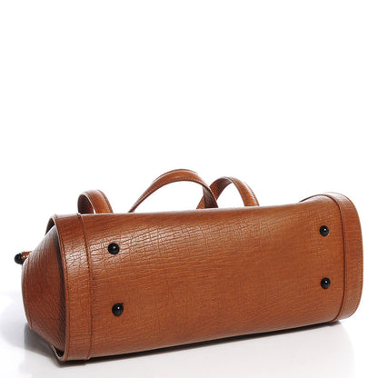 Gucci Leather Bamboo Bullet Satchel Brown 4 of 7