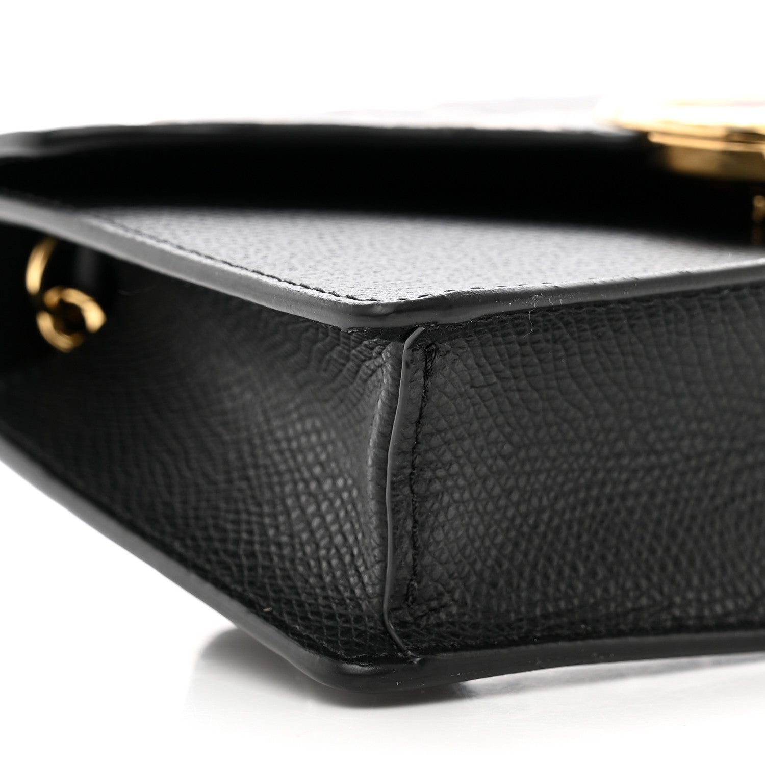 Fendi Vitello Liberty F is Fendi Bi-Color FF 1974 Embossed Envelope Belt Bag Maya Black 8 of 10