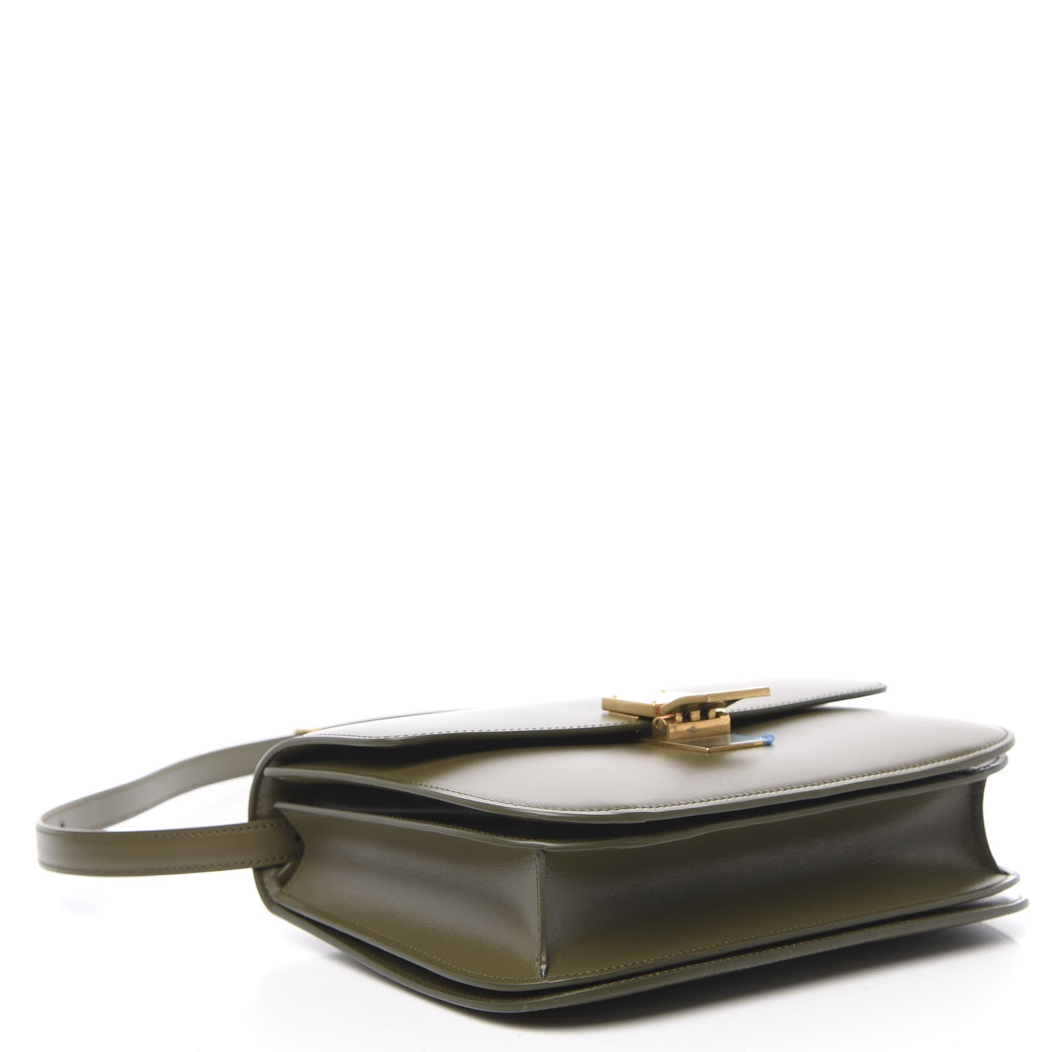 Celine Box Calfskin Medium Classic Box Flap Bag Army Green 4 of 9