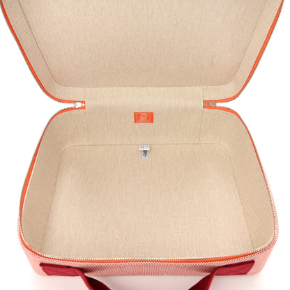 Hermes Cotton Les Cabanes Case Orange FRAMBOISE 5 of 6