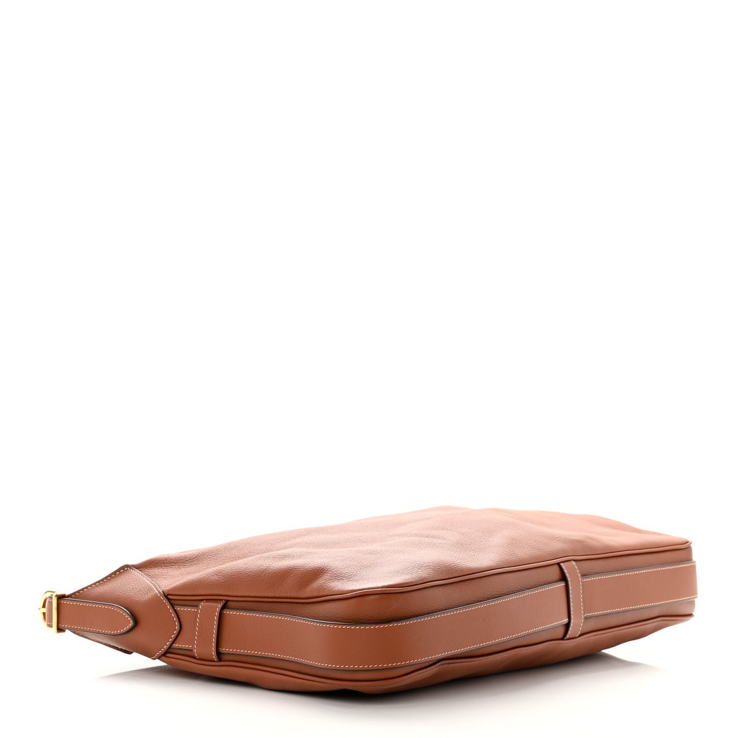 Supple Calfskin Large Romy Shoulder Bag Tan