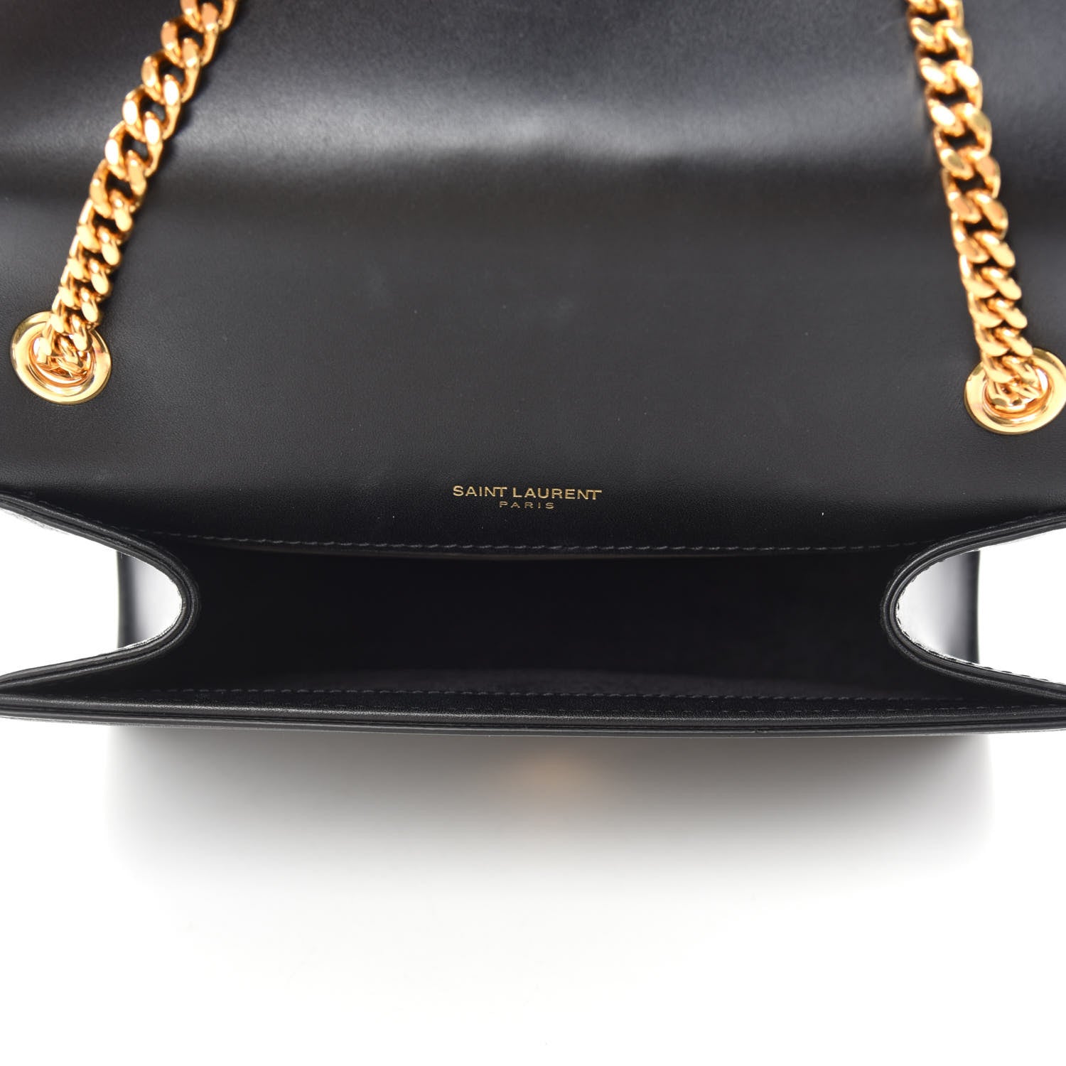 Saint Laurent Smooth Calfskin Small Classic Monogram Kate Tassel Satchel Black 5 of 10