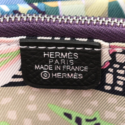 Hermes Epsom Silk'in Compact Wallet Black 6 of 8
