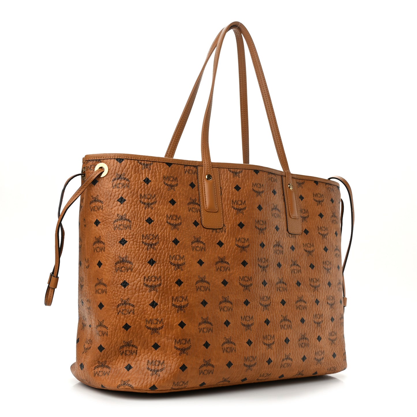 Visetos Large Liz Reversible Shopper Tote Cognac